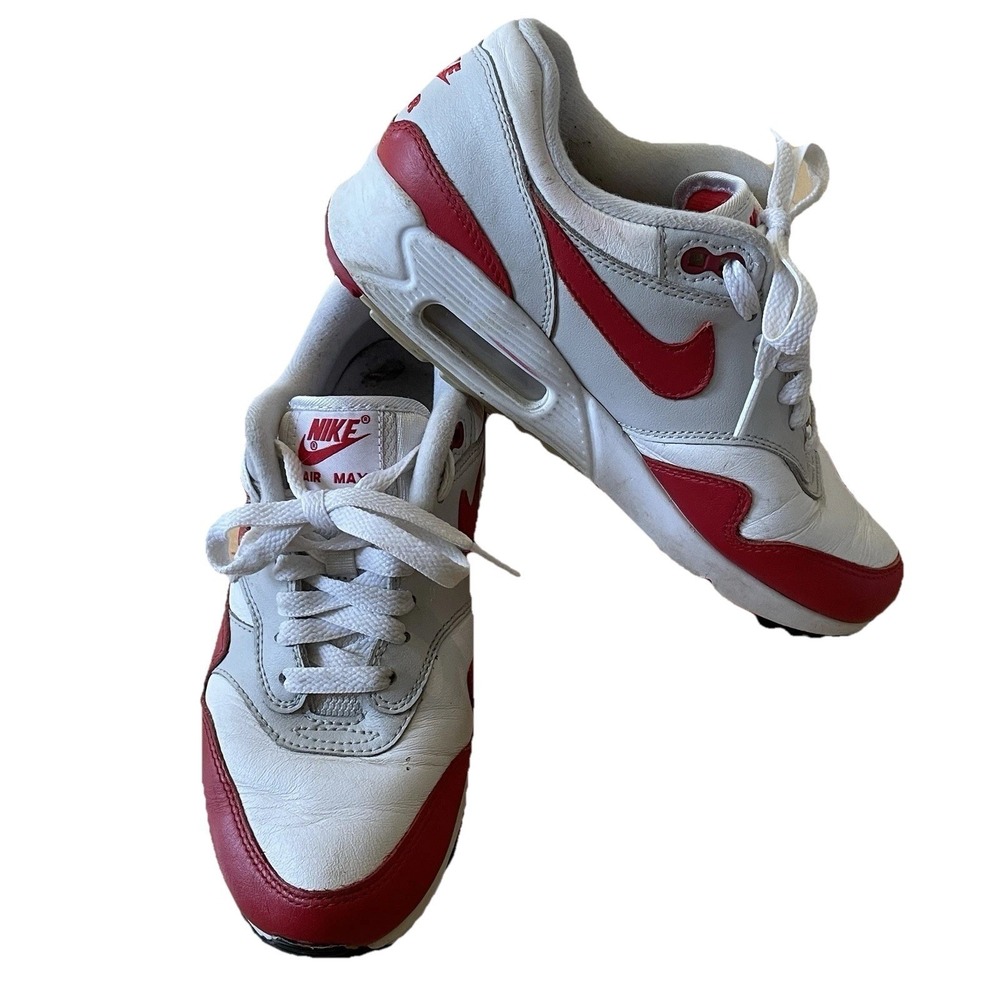 Nike Air Max 1 Anniversary OG Red Sneakers Women's 6.5 Men's 5 - Picture 2 of 8